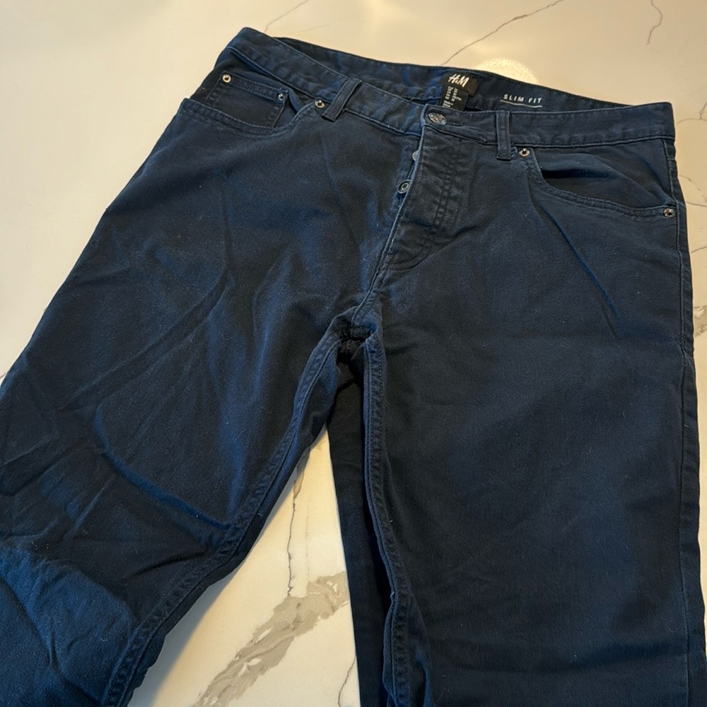H&M navy mens jean